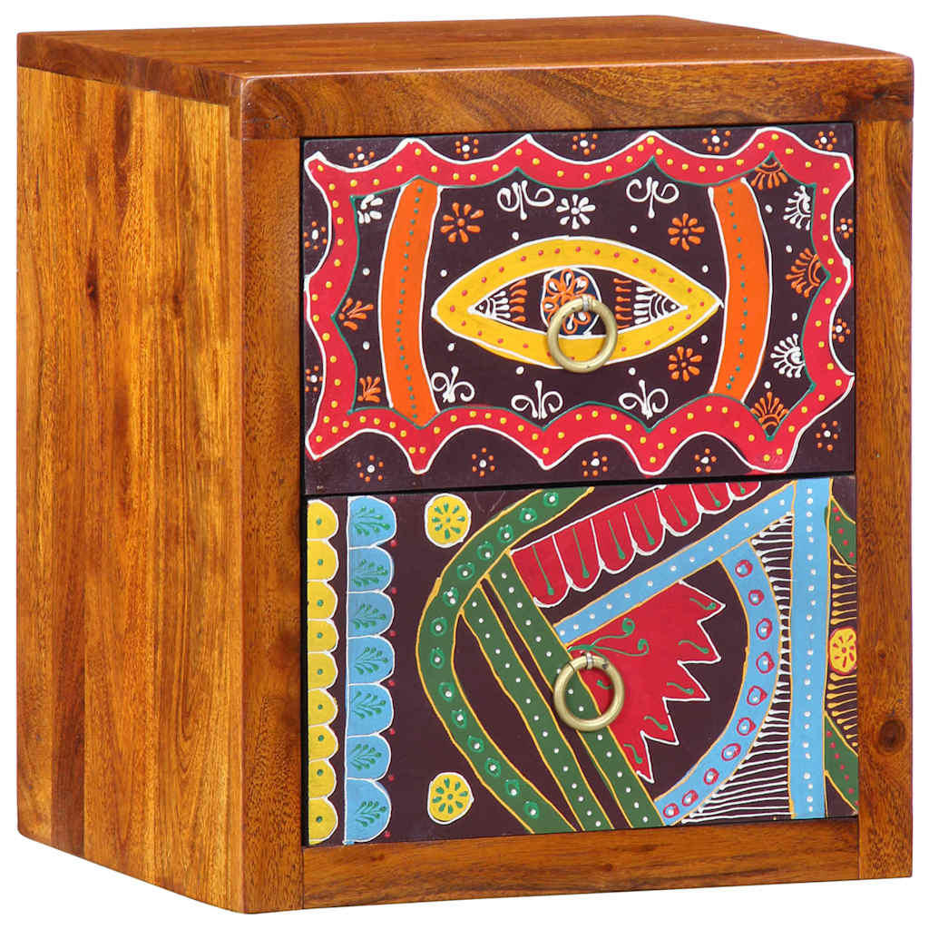 Bedside Cabinet Brown 35 x 30 x 40 cm Solid Acacia Wood