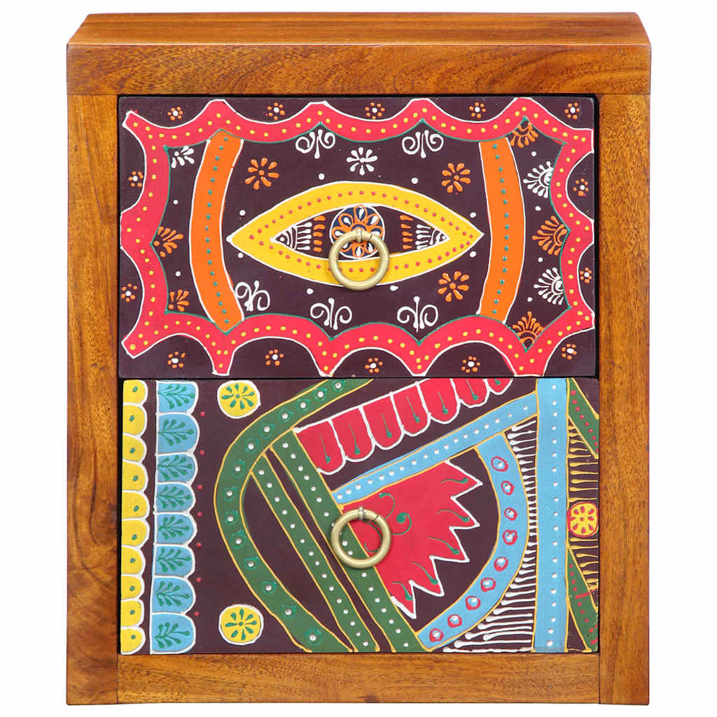 Bedside Cabinet Brown 35 x 30 x 40 cm Solid Acacia Wood