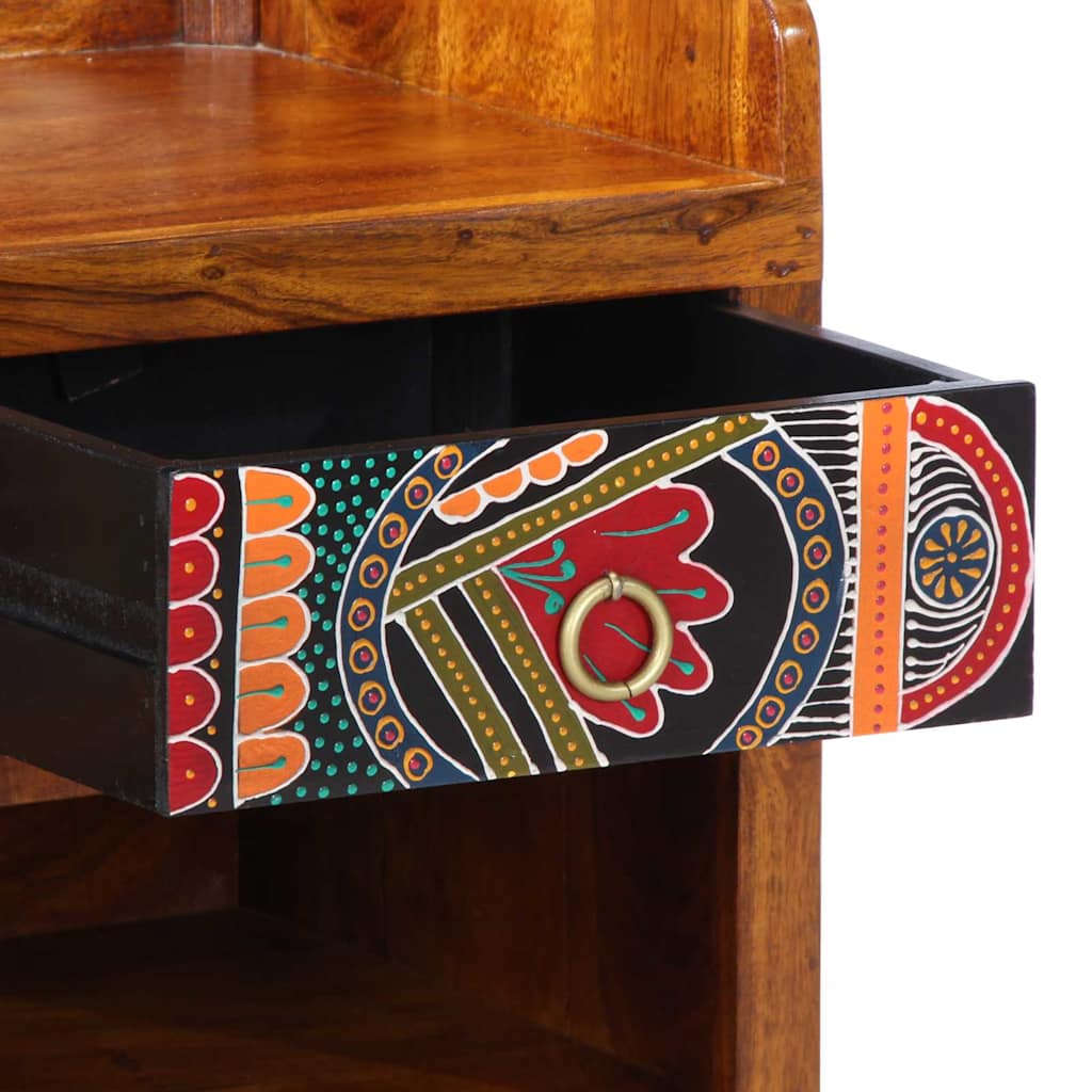 vidaXL Shoe Bench Multicolour 100 x 35 x 45 cm Solid acacia wood