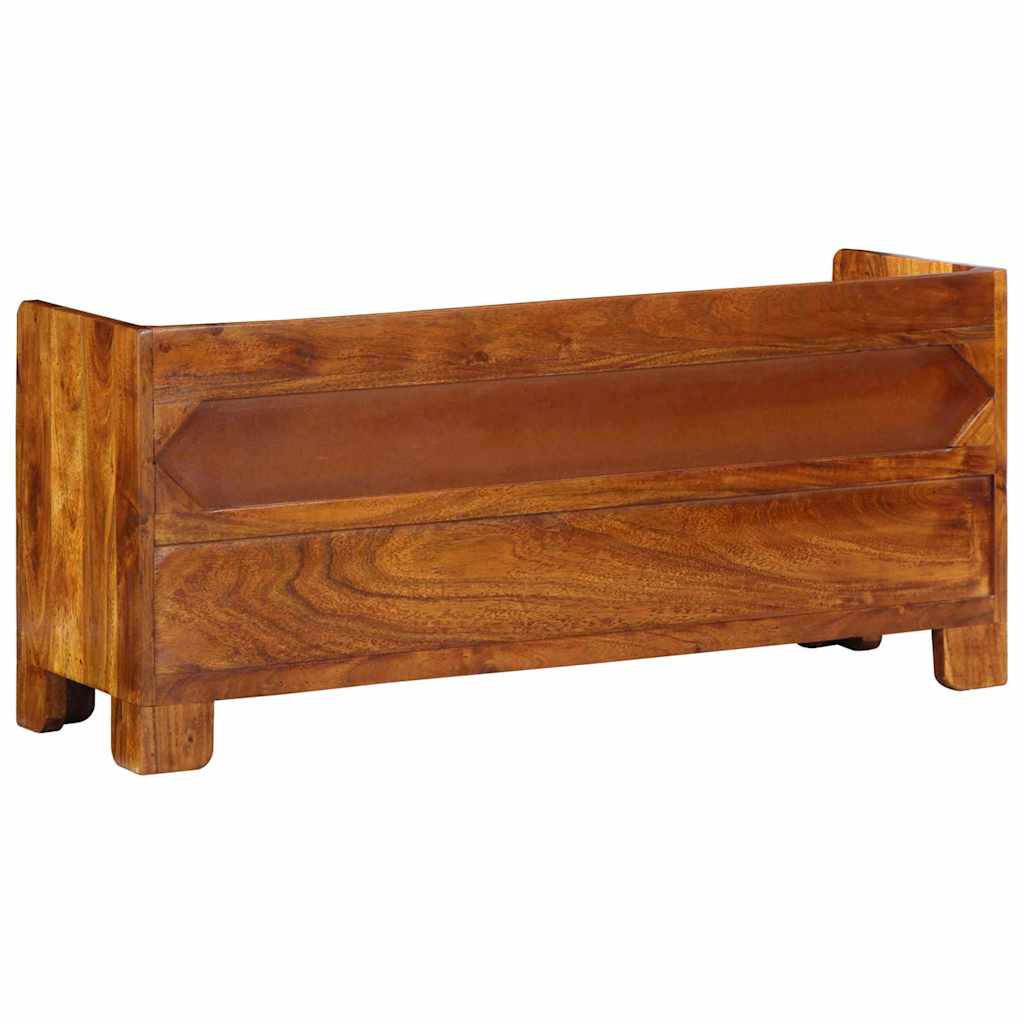 vidaXL Shoe Bench Multicolour 100 x 35 x 45 cm Solid acacia wood