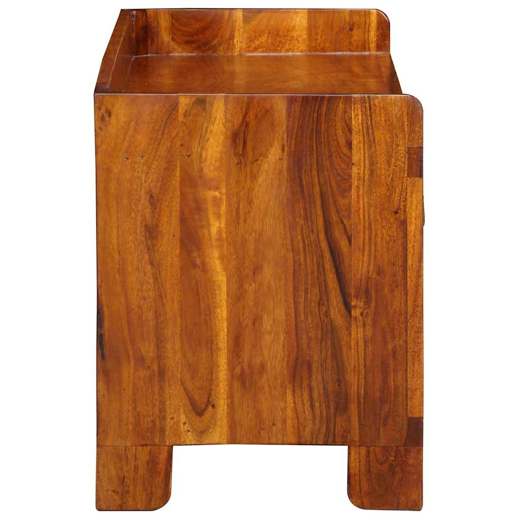 vidaXL Shoe Bench Multicolour 100 x 35 x 45 cm Solid acacia wood