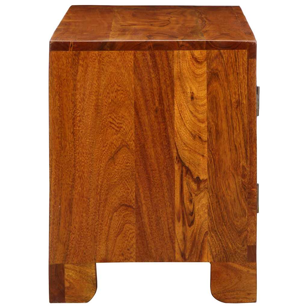Shoe Bench Honey Brown 100 x 35 x 45 cm Acacia Solid Wood