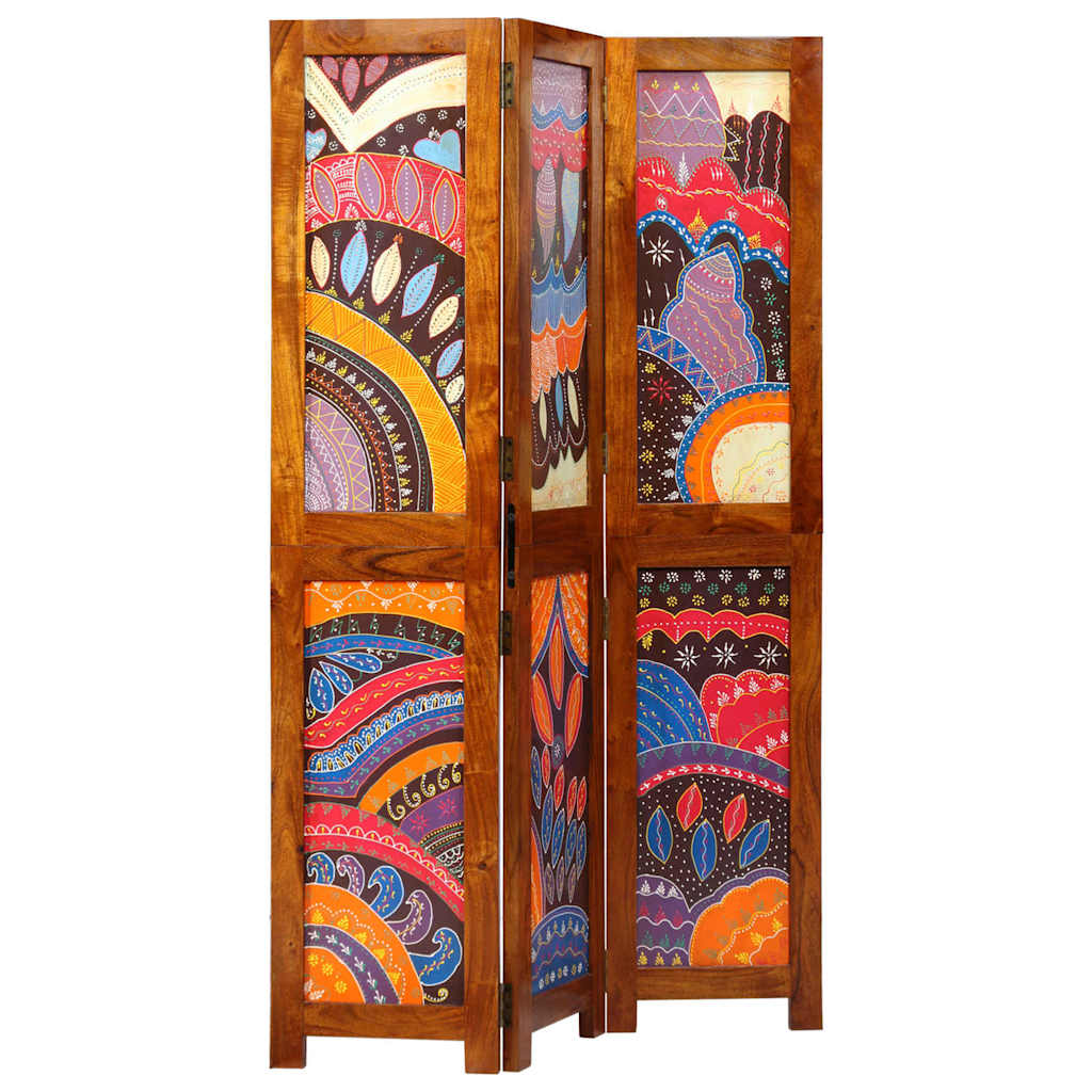 Room Divider Honey Brown 105 x 1.5 x 160 cm Solid Acacia Wood