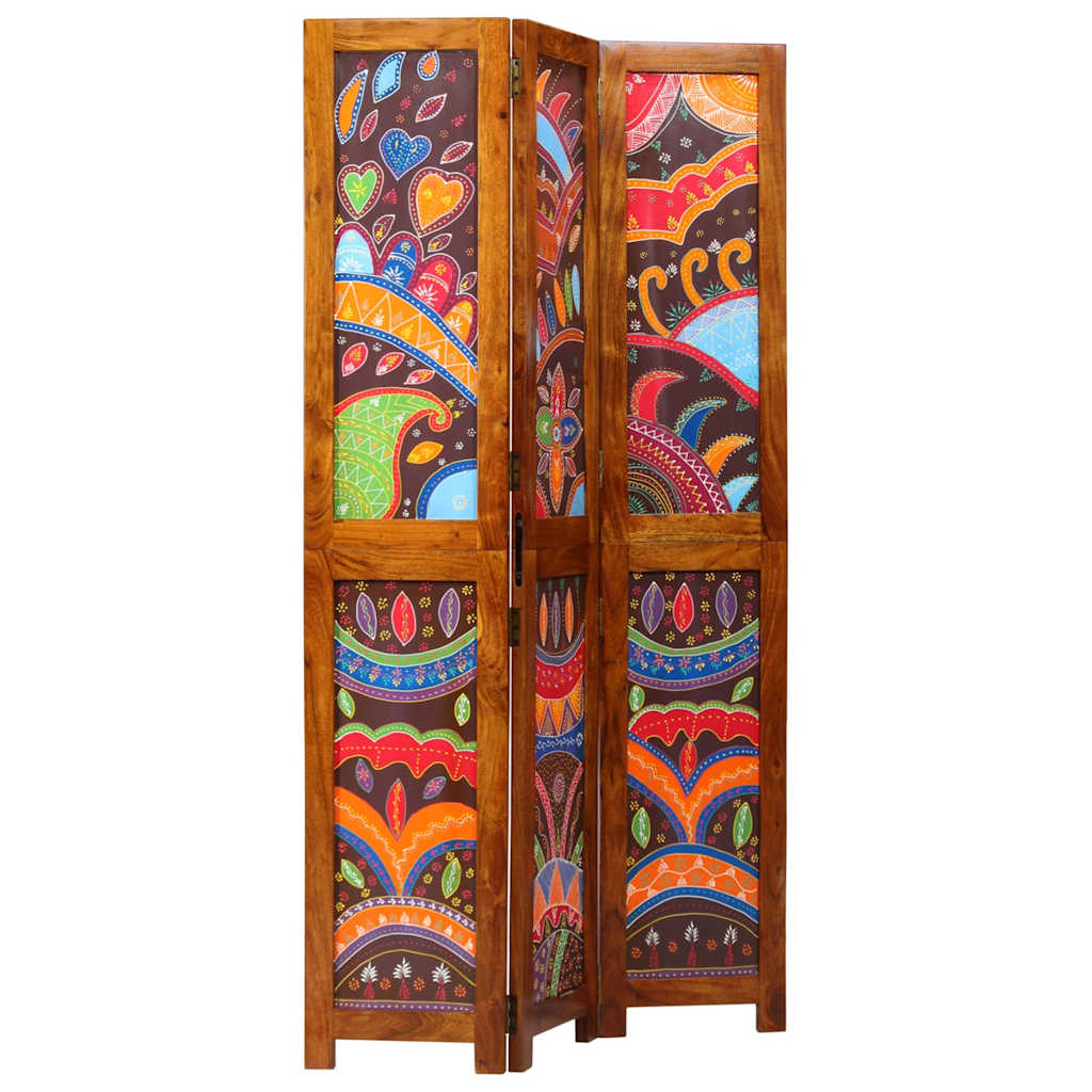 Room Divider Honey Brown 105 x 1.5 x 180 cm Solid Acacia Wood