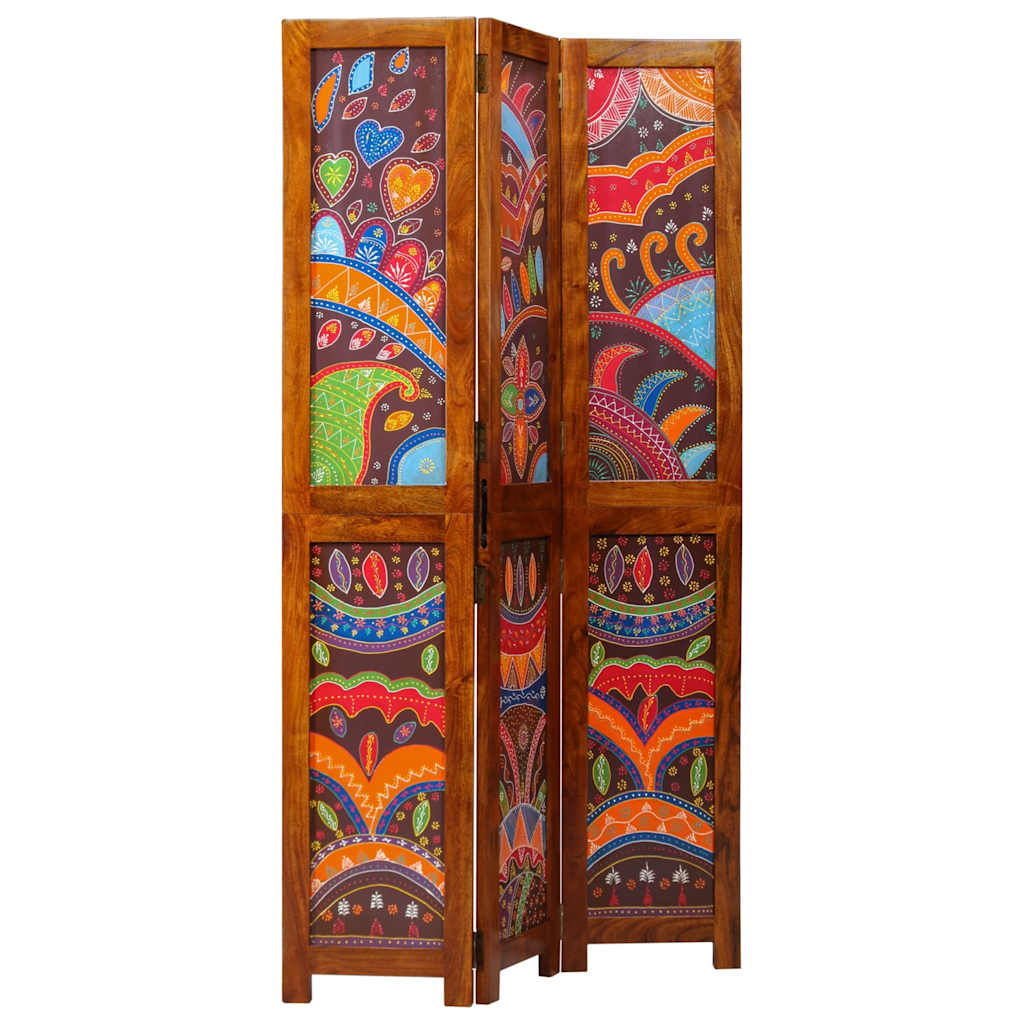 Room Divider Honey Brown 105 x 1.5 x 180 cm Solid Acacia Wood