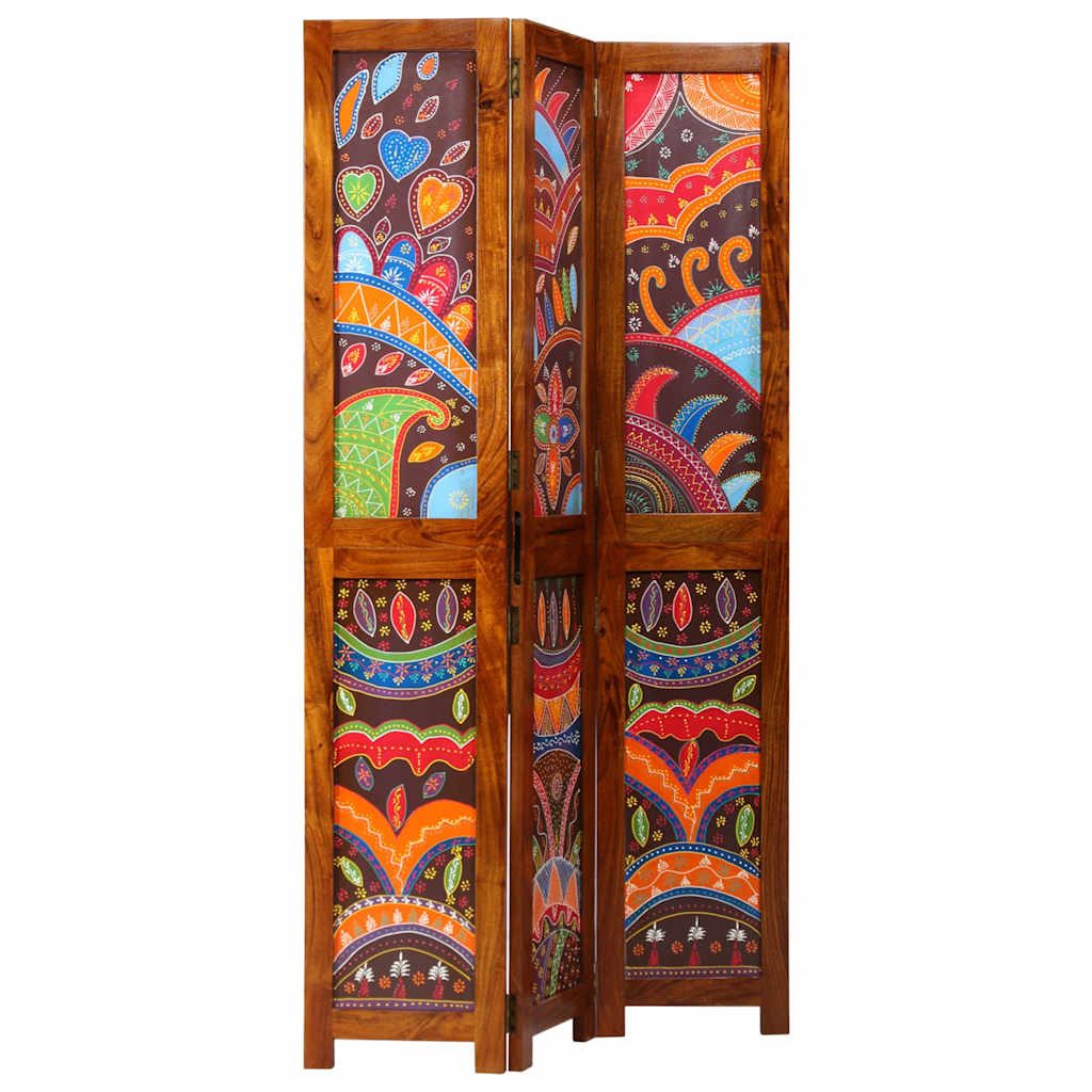 Room Divider Honey Brown 105 x 1.5 x 180 cm Solid Acacia Wood