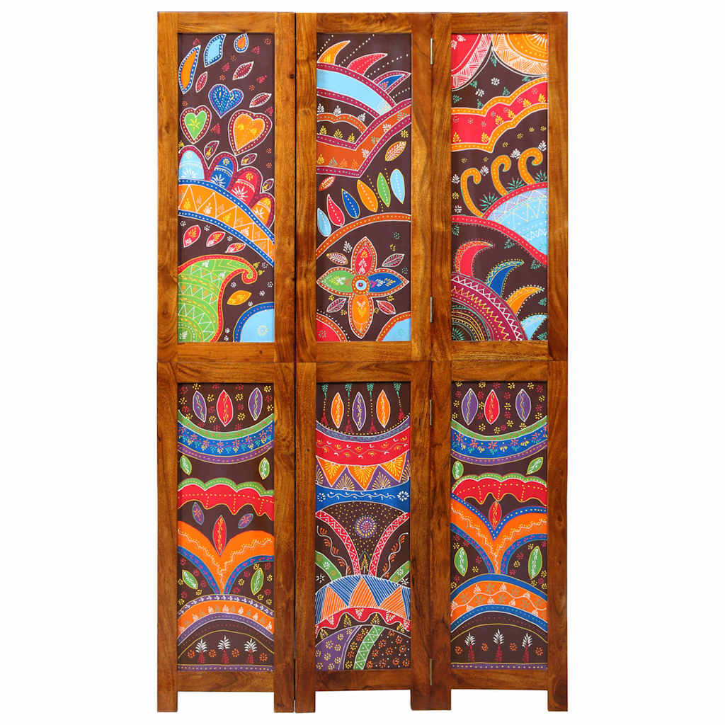 Room Divider Honey Brown 105 x 1.5 x 180 cm Solid Acacia Wood