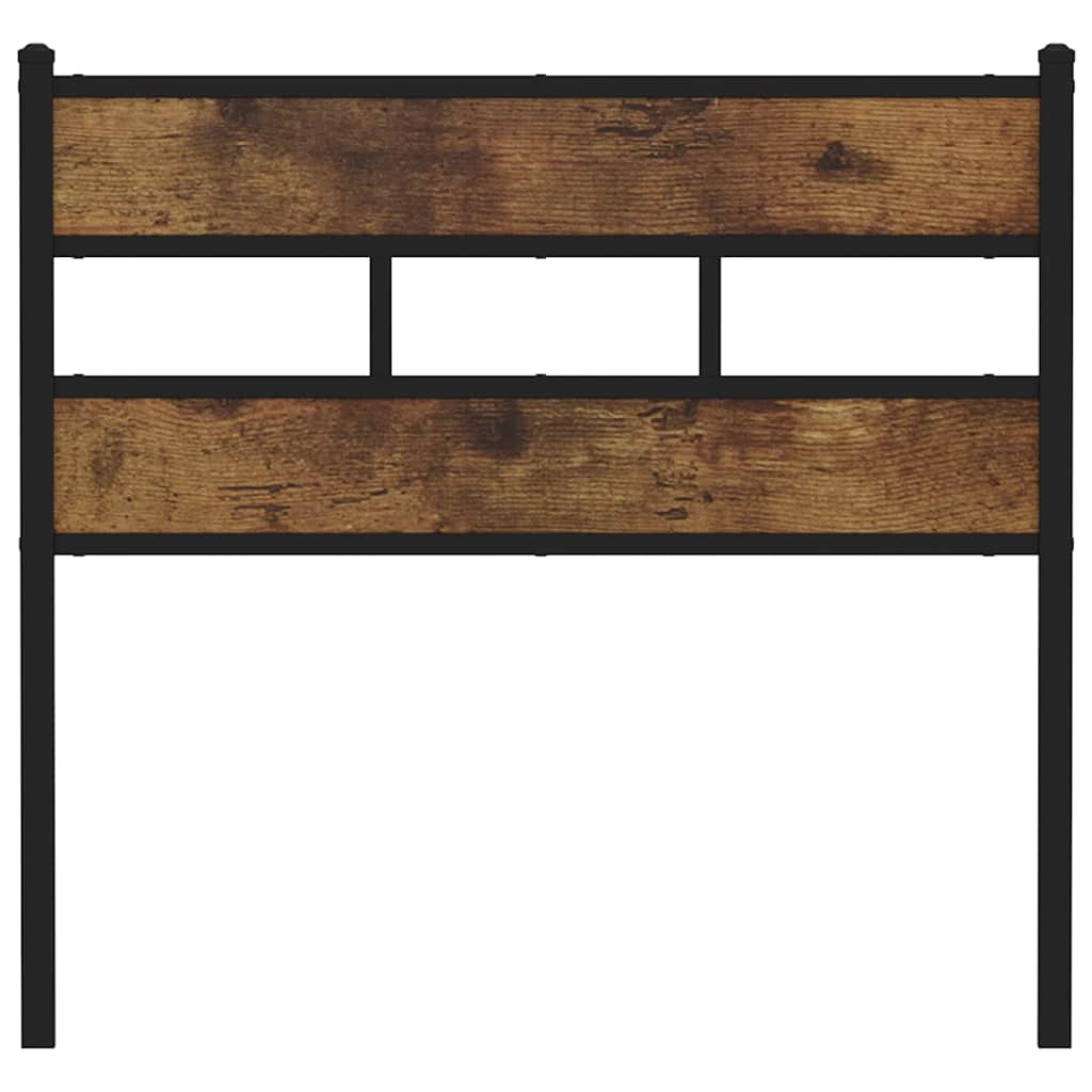 Replace Headboard Smoked Oak 90 cm Iron and Engineered Wood