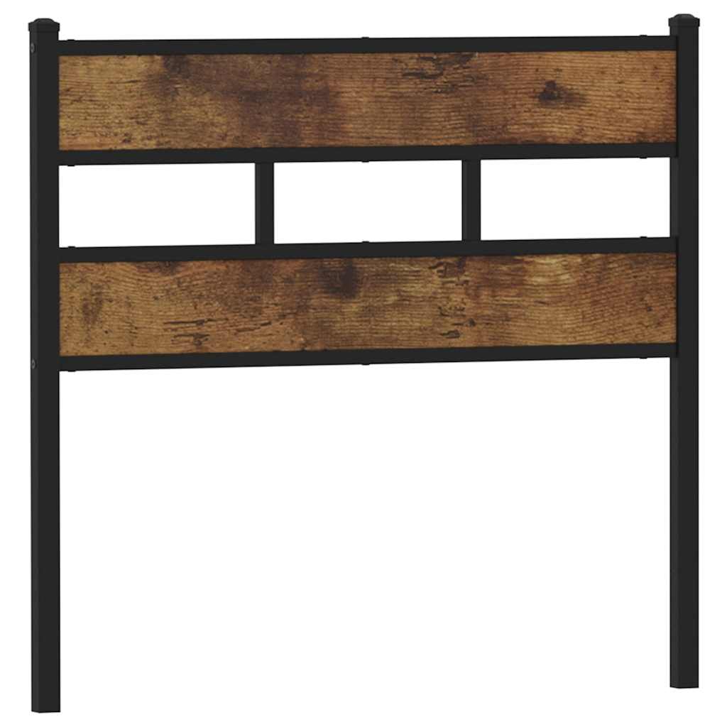 Replace Headboard Smoked Oak 100 cm Iron and Engineered Wood