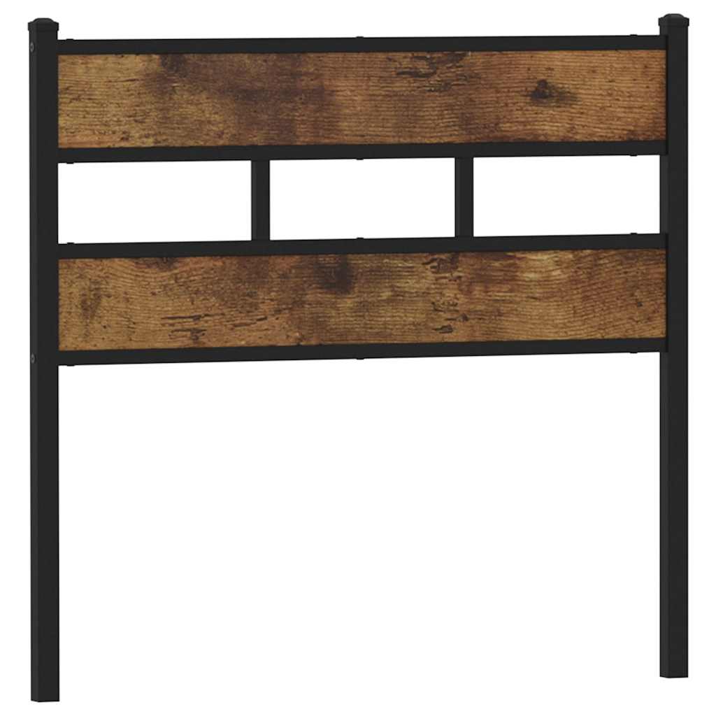 Replace Headboard Smoked Oak 107 cm Iron and Engineered Wood