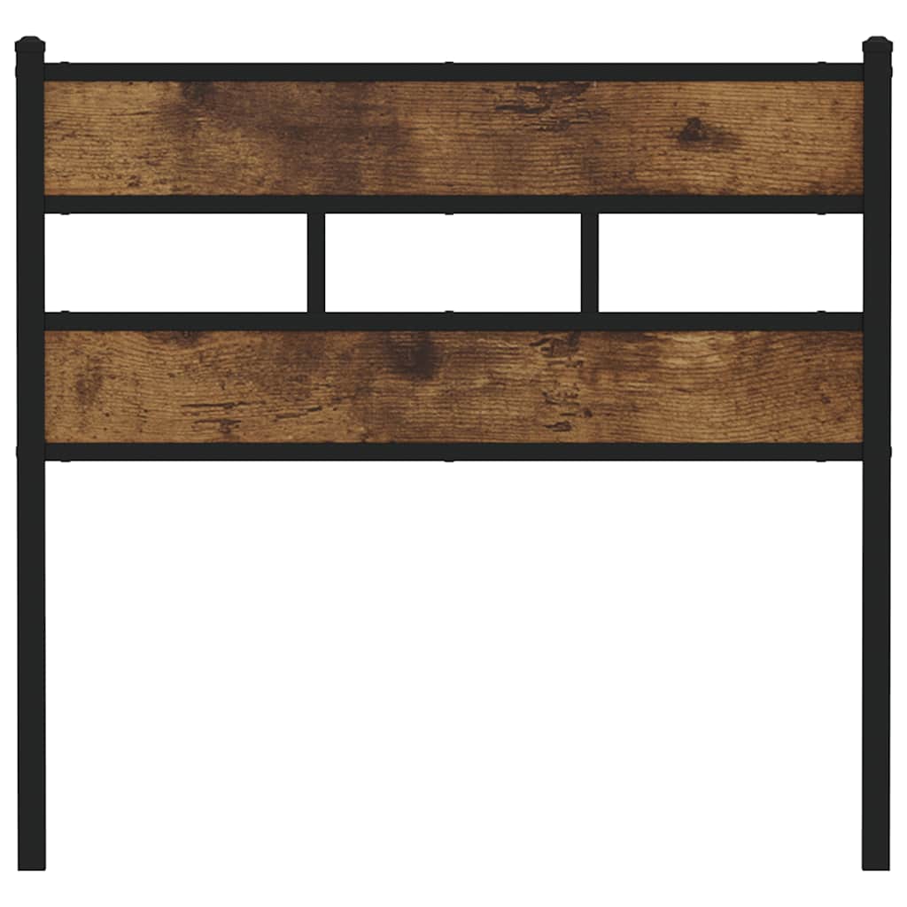 Replace Headboard Smoked Oak 107 cm Iron and Engineered Wood