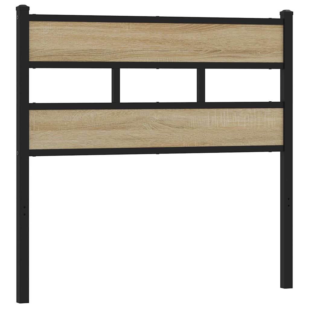 Replace Headboard Sonoma Oak 107 cm Iron and Engineered Wood