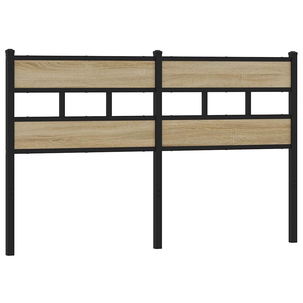 Replace Headboard Sonoma Oak 140 cm Iron and Engineered Wood