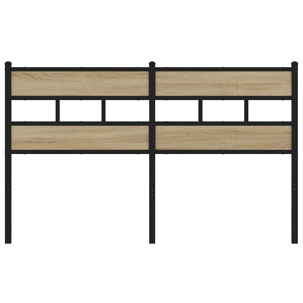 Replace Headboard Sonoma Oak 160 cm Iron and Engineered Wood