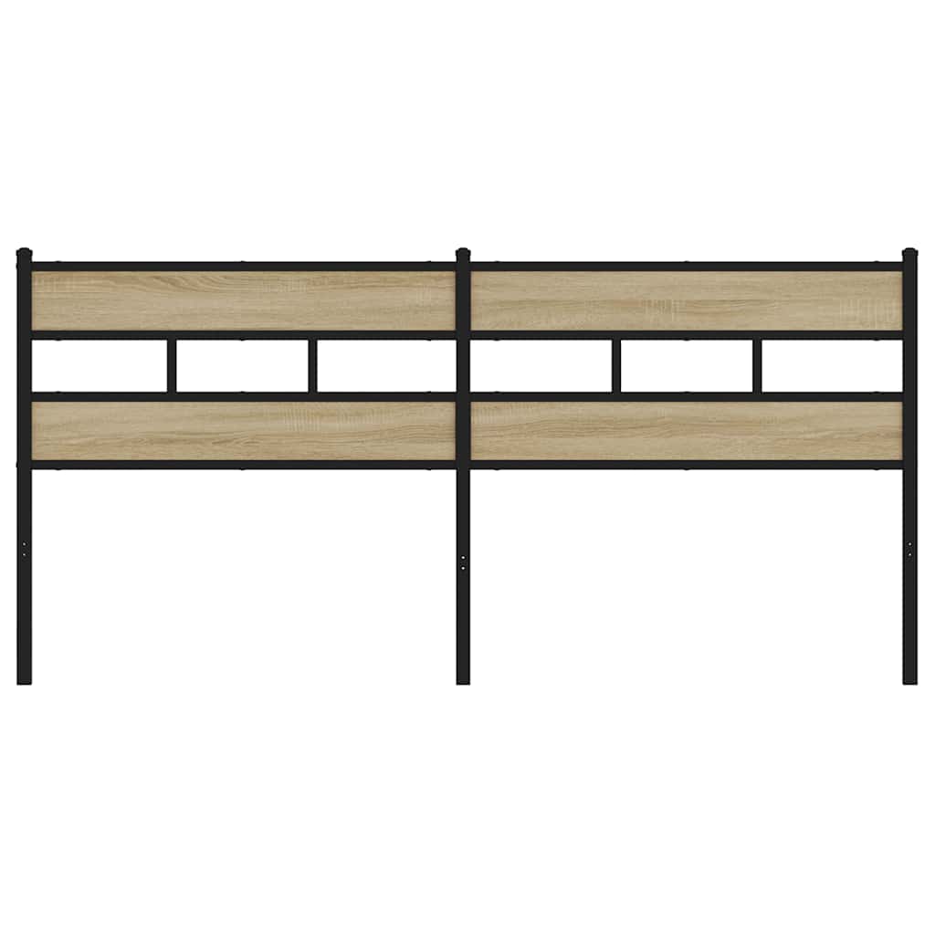Replace Headboard Sonoma Oak 180 cm Iron and Engineered Wood