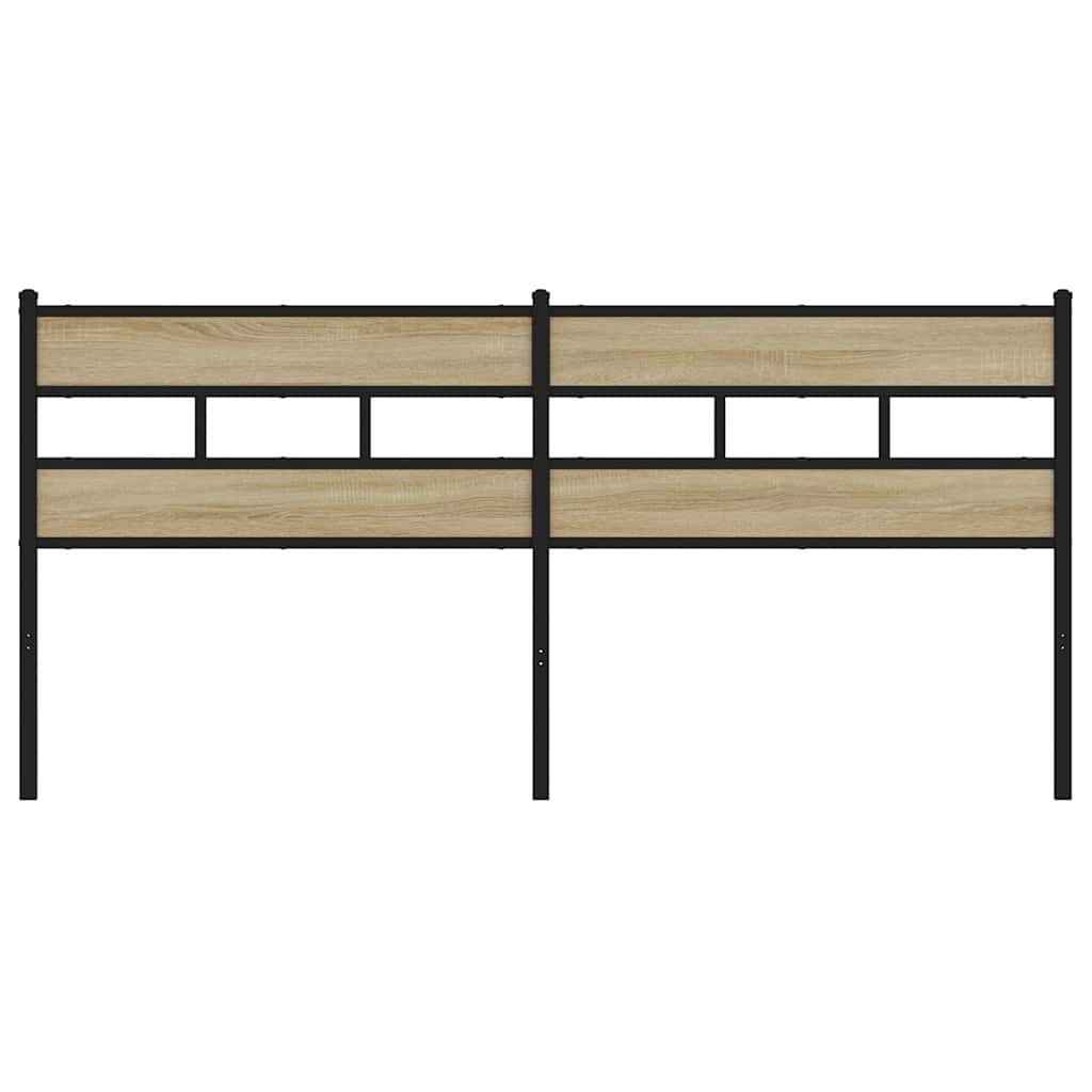 Replace Headboard Sonoma Oak 193 cm Iron and Engineered Wood