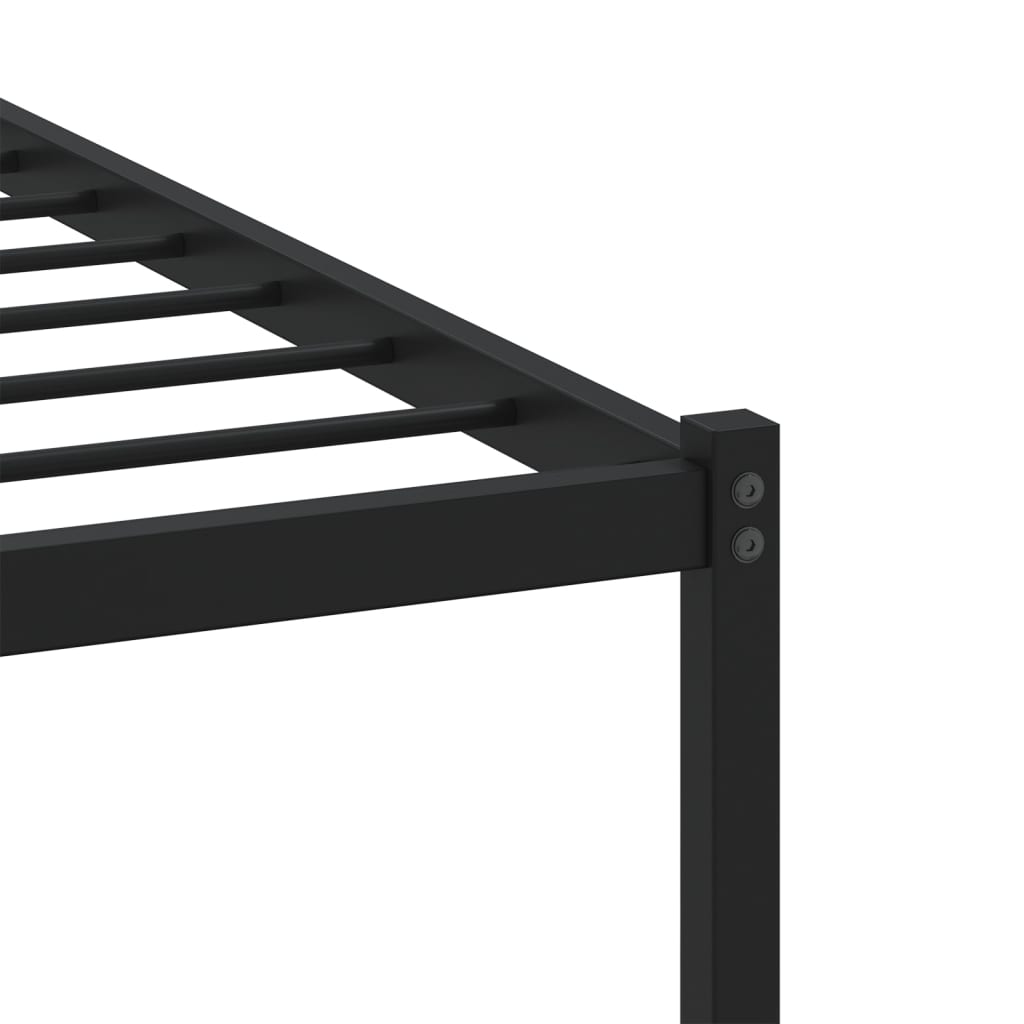 Bed Frame without Mattress with Headboard Brown Oak 100x200 cm