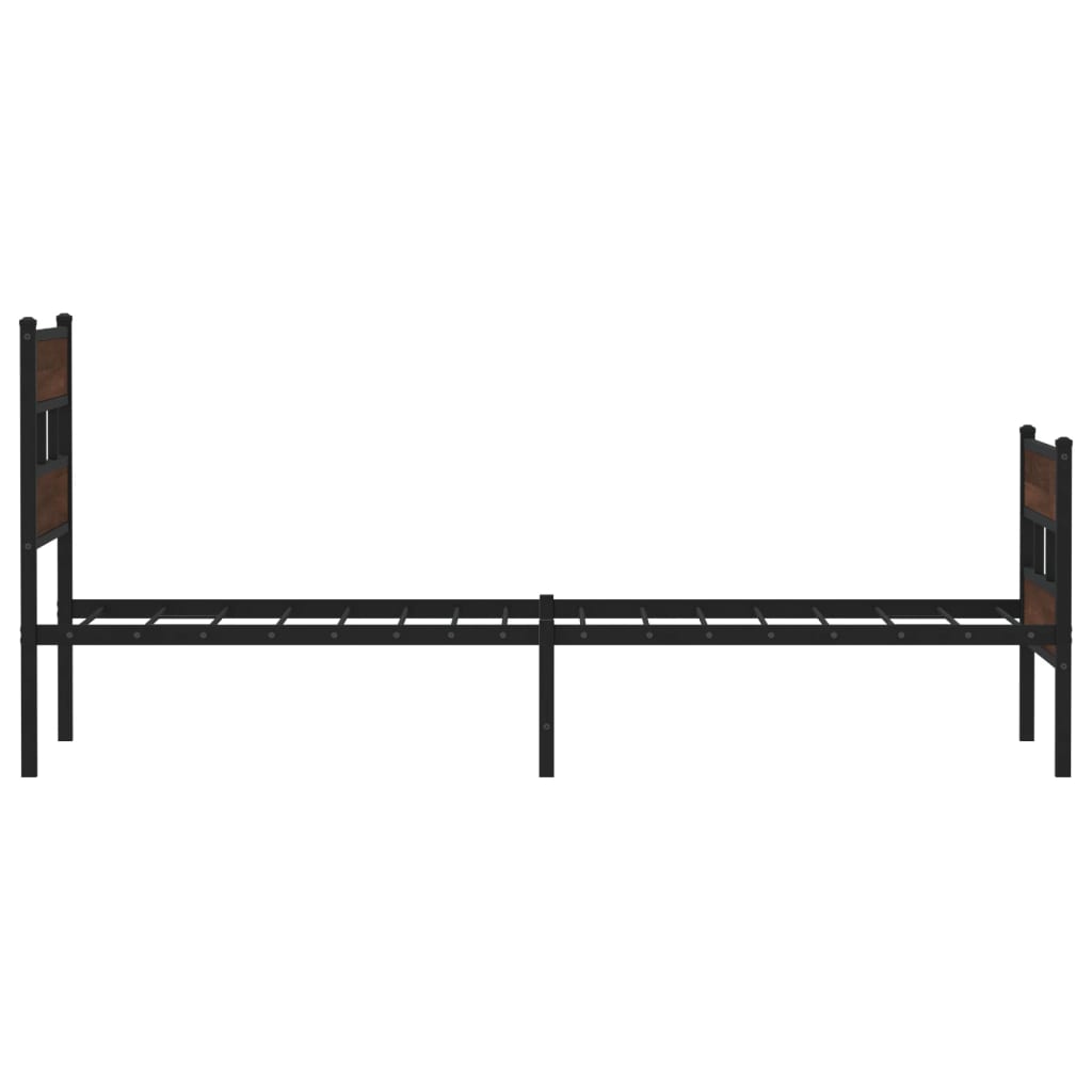 Bed Frame without Mattress with Headboard and Footboard 75x190 cm Small Single