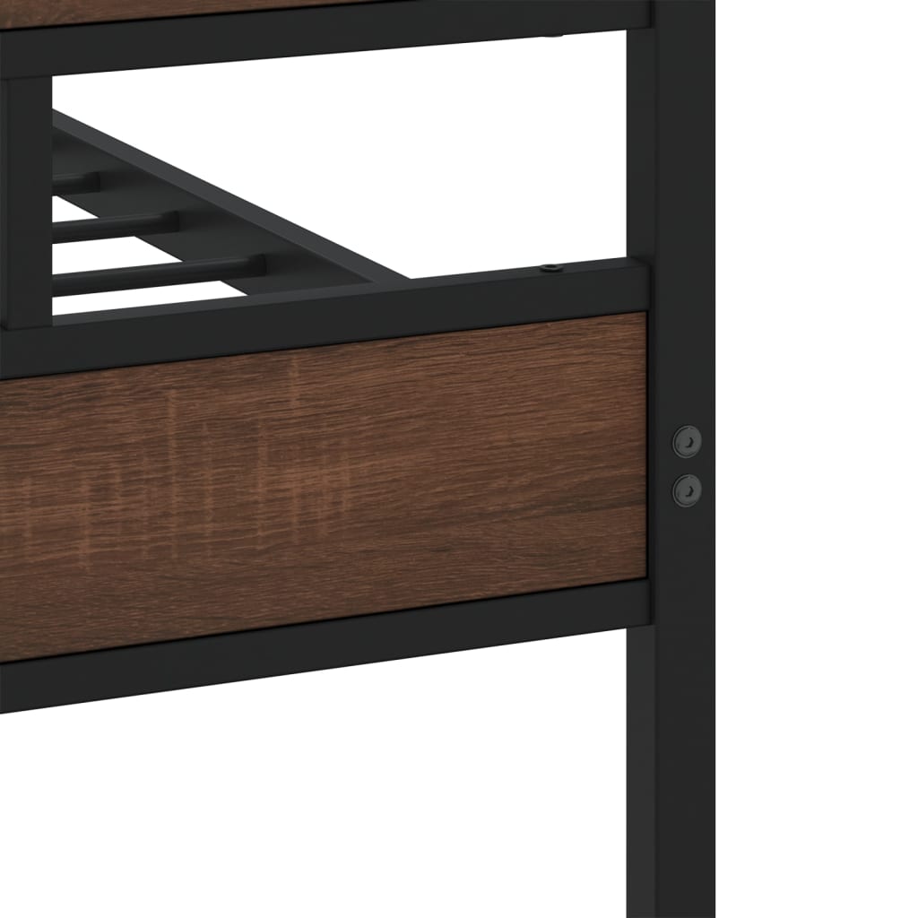 Bed Frame without Mattress with Headboard and Footboard 75x190 cm Small Single