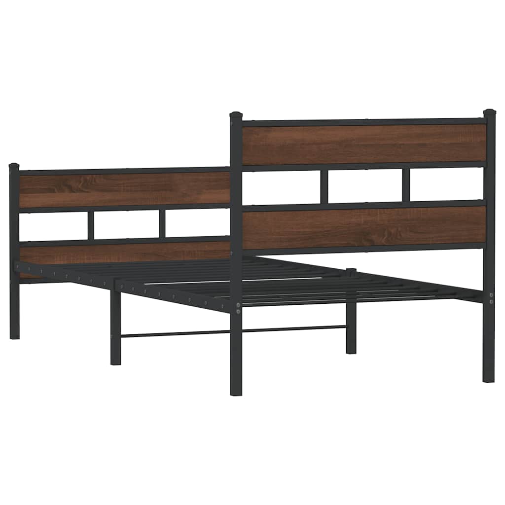 Bed Frame without Mattress with Headboard and Footboard 100x190 cm