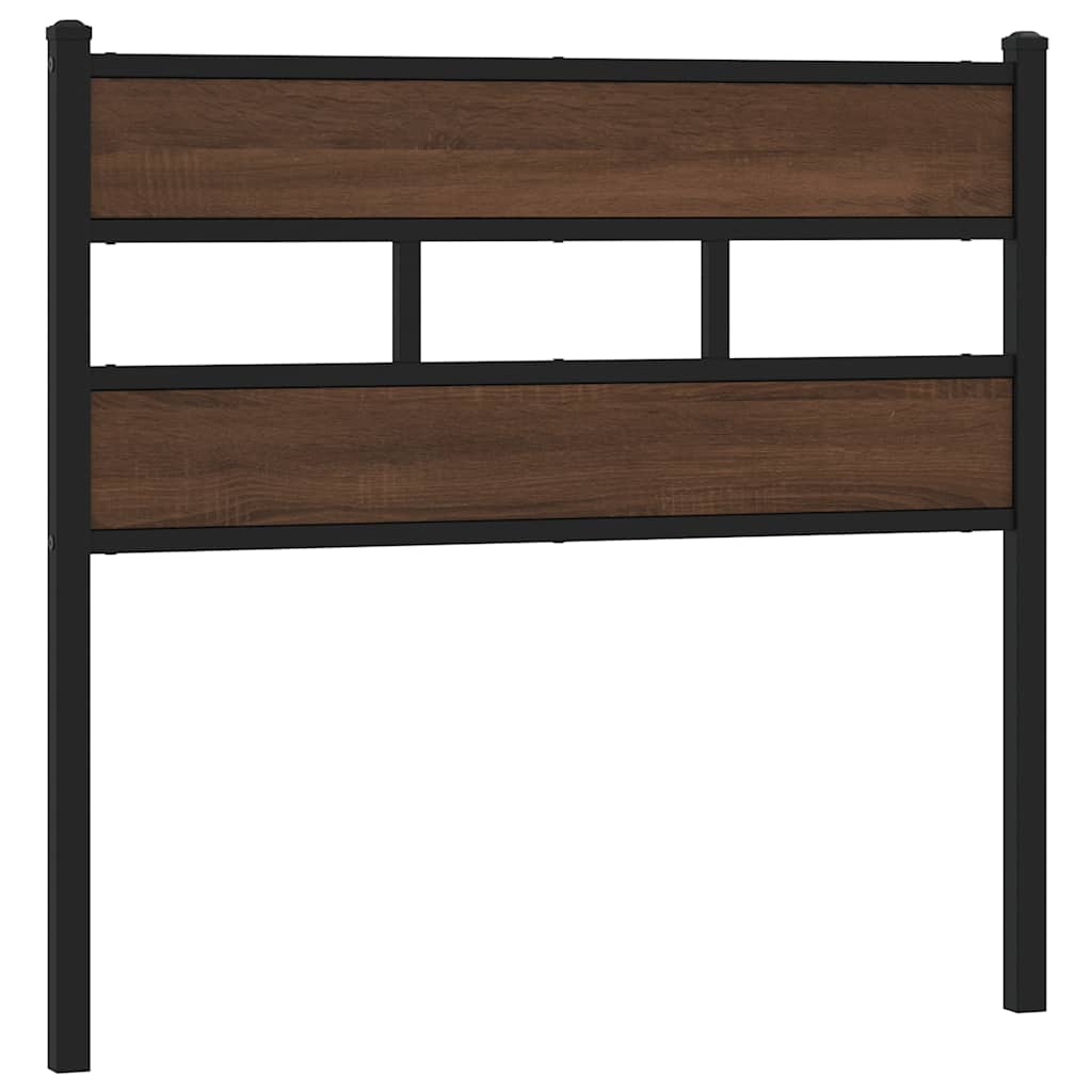 Replace Headboard Brown Oak 75 cm Steel and Engineered Wood