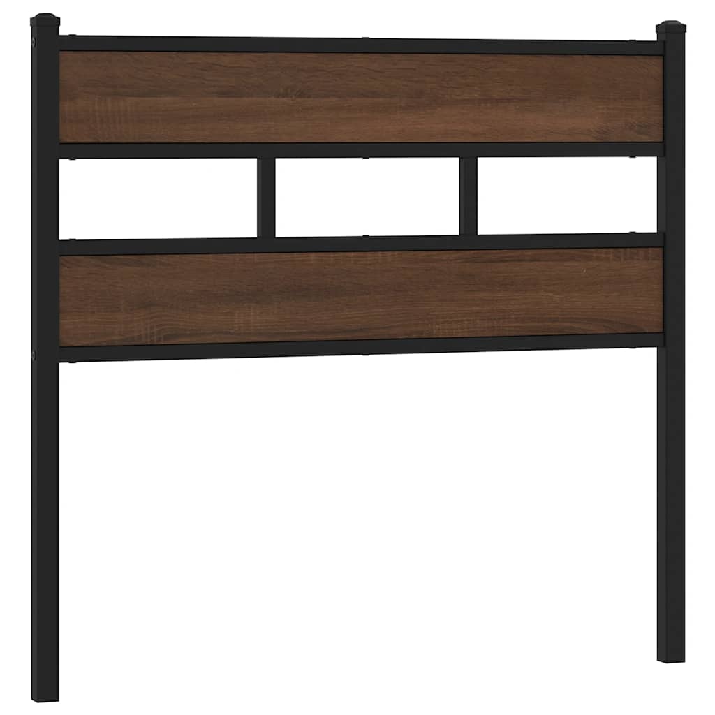 Replace Headboard Brown Oak 100 cm Steel and Engineered Wood