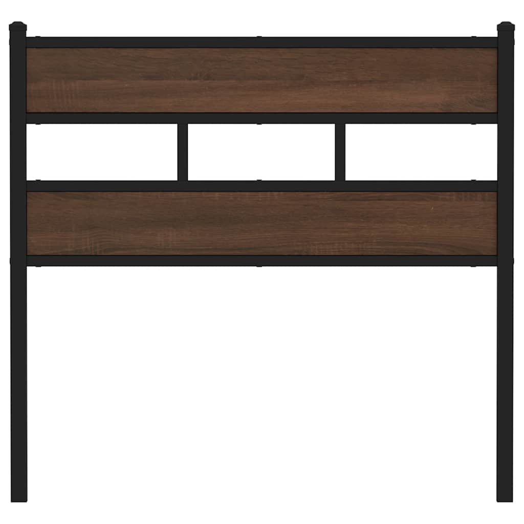 Replace Headboard Brown Oak 100 cm Steel and Engineered Wood