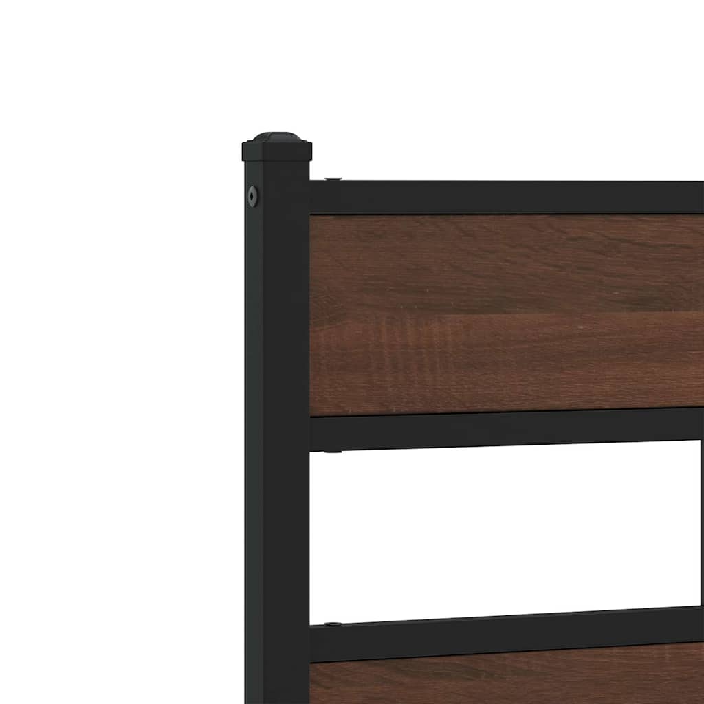 Replace Headboard Brown Oak 100 cm Steel and Engineered Wood