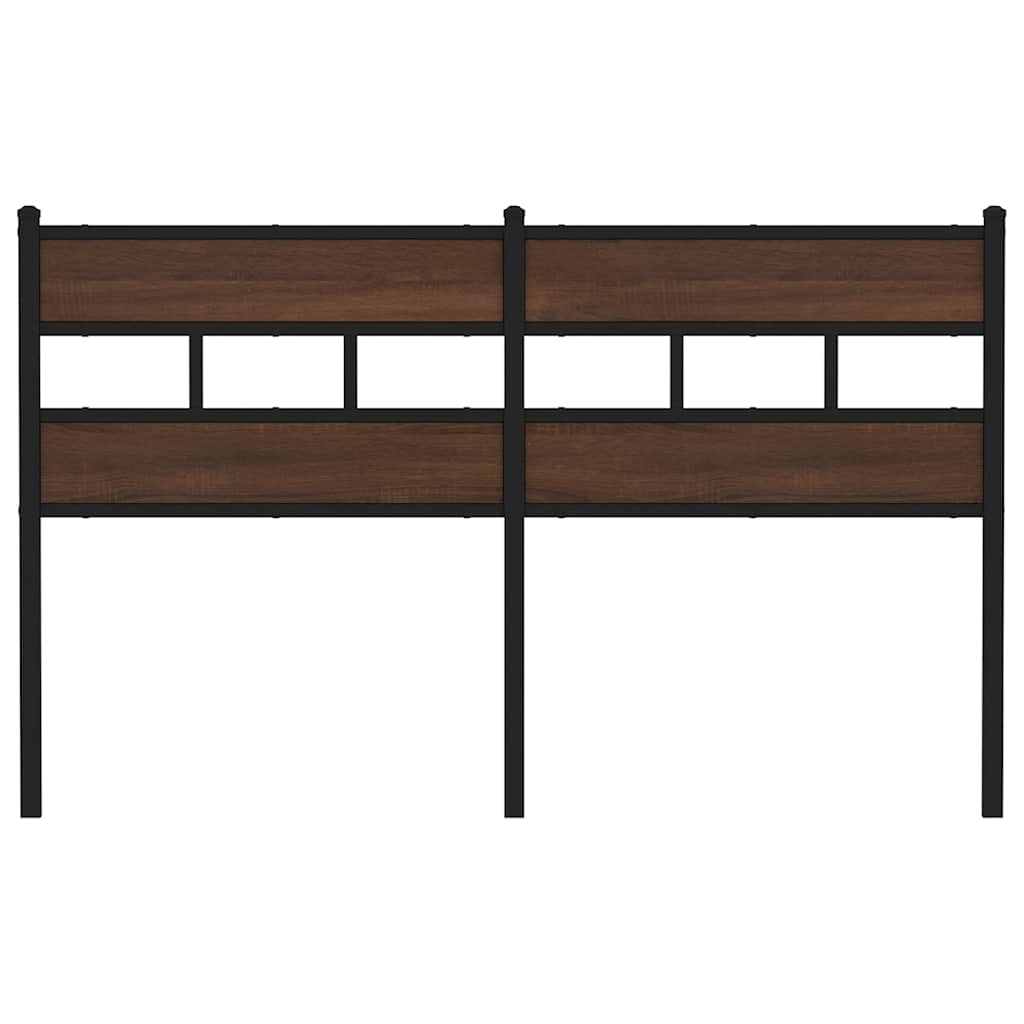 Replace Headboard Brown Oak 135 cm Steel and Engineered Wood