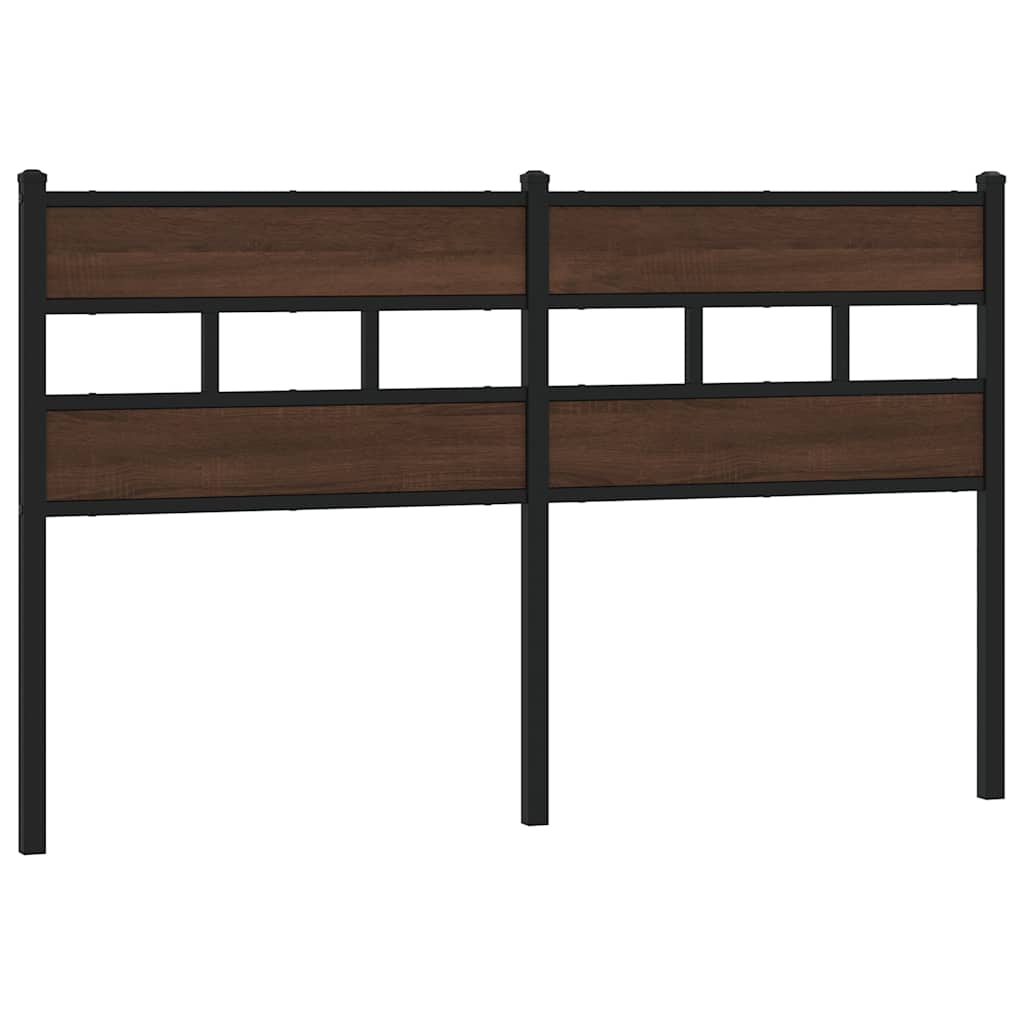 Replace Headboard Brown Oak 140 cm Steel and Engineered Wood