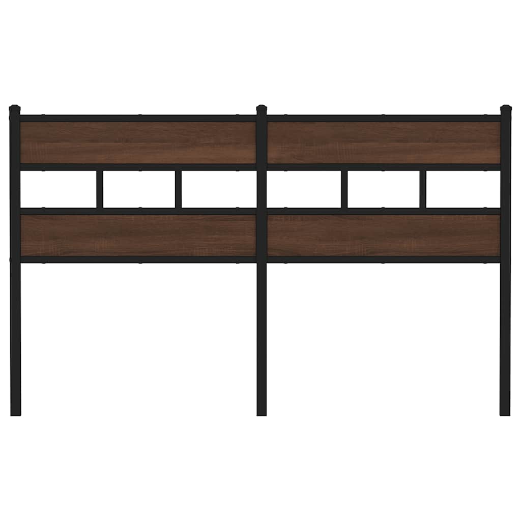 Replace Headboard Brown Oak 140 cm Steel and Engineered Wood