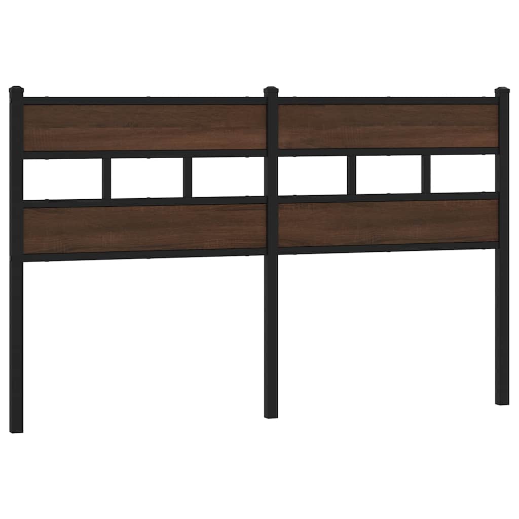 Replace Headboard Brown Oak 160 cm Steel and Engineered Wood
