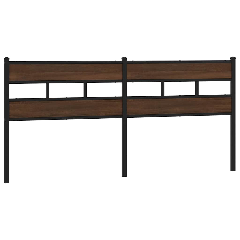 Replace Headboard Brown Oak 180 cm Steel and Engineered Wood