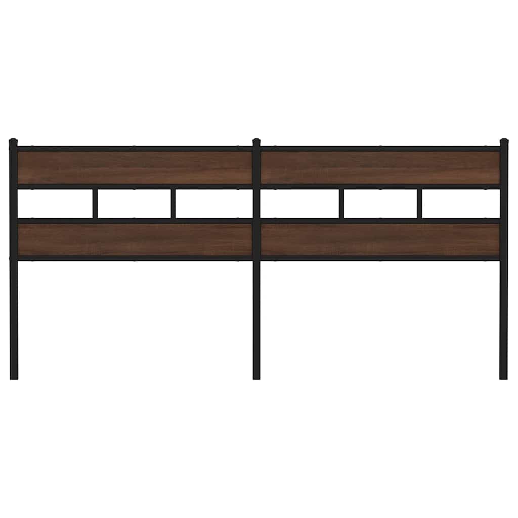 Replace Headboard Brown Oak 180 cm Steel and Engineered Wood
