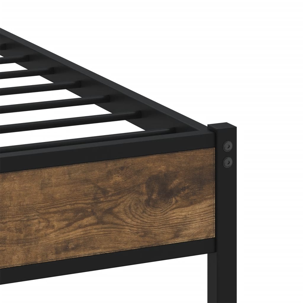 Bed Frame without Mattress with Headboard Sonoma Oak 140x190 cm
