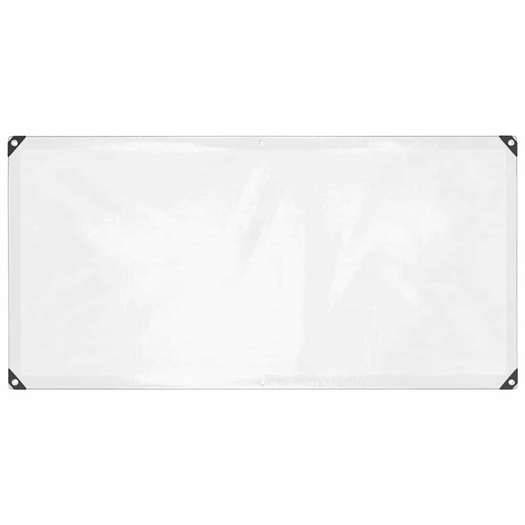 vidaXL Clear Tarpaulin with Eyelets 1x2 m Polyethylene