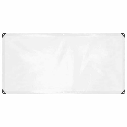 vidaXL Clear Tarpaulin with Eyelets 1x2 m Polyethylene