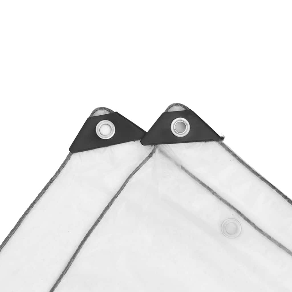 vidaXL Clear Tarpaulin with Eyelets 1x4 m Polyethylene