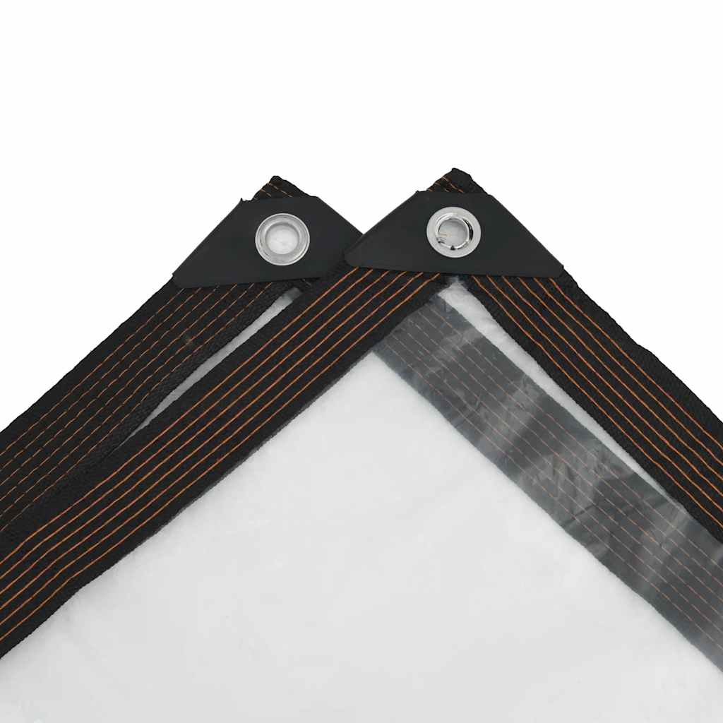 vidaXL Clear Tarpaulin with Eyelets 5x8 m Polyethylene