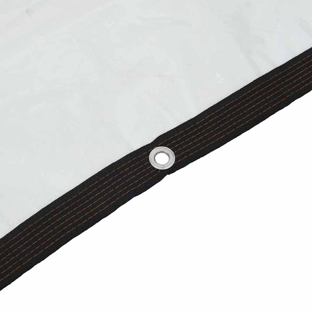 vidaXL Clear Tarpaulin with Eyelets 5x8 m Polyethylene