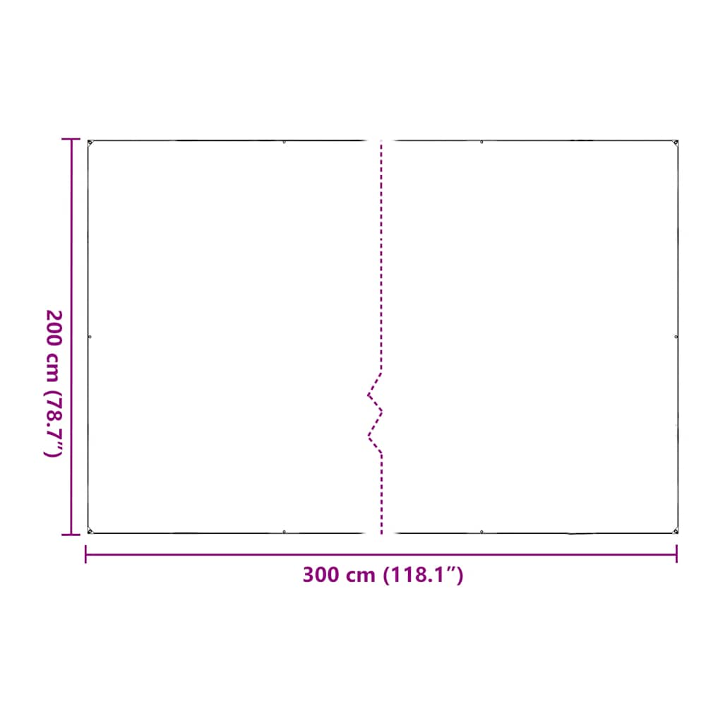 vidaXL Clear Tarpaulin with Eyelets 2x3 m PVC