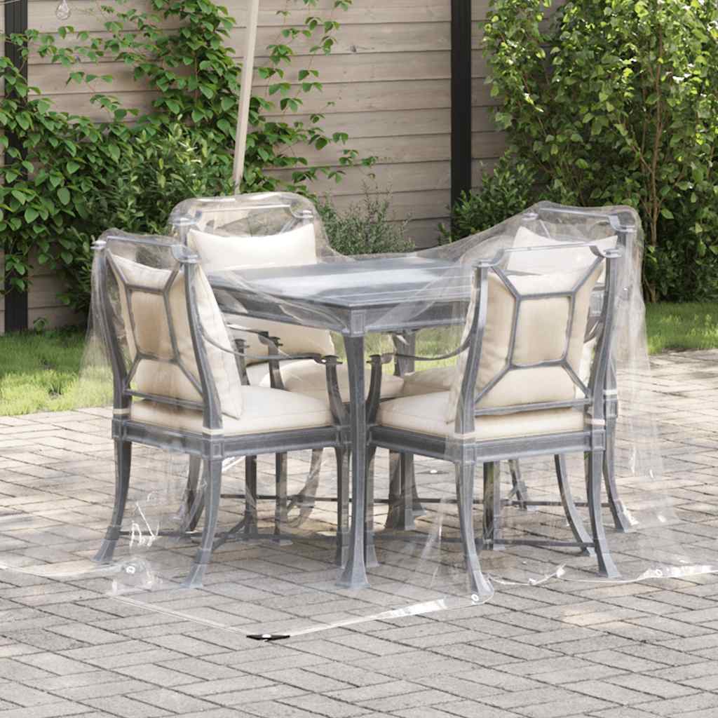 vidaXL Clear Tarpaulin with Eyelets 2x3 m PVC