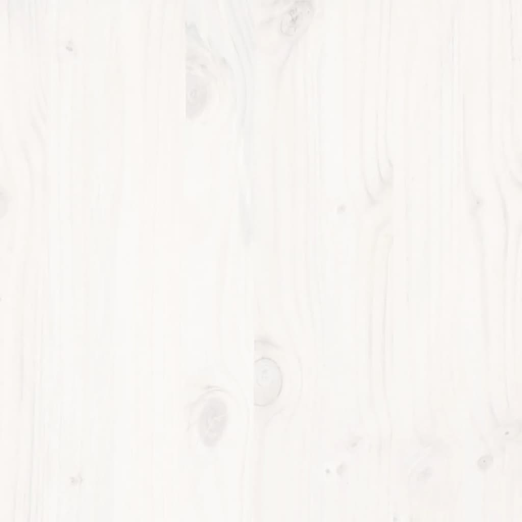 Bed Frame without Mattress White 120x200 cm Solid Wood Pine