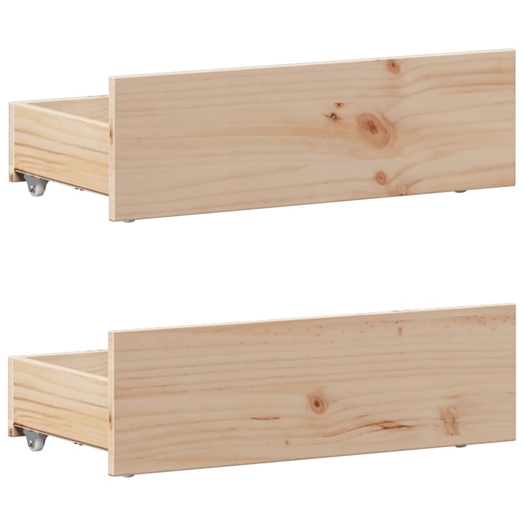 Bed Frame without Mattress with Headboard 75x190 cm Small Single Solid Wood Pine