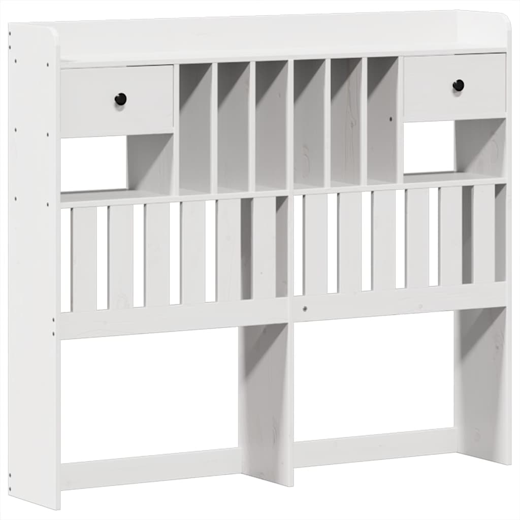 Bed Frame without Mattress White 135x190 cm Solid Wood Pine