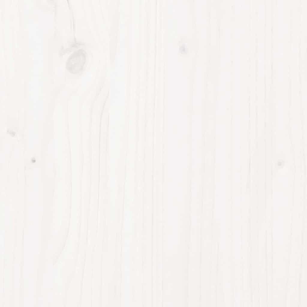 Bed Frame without Mattress White 135x190 cm Solid Wood Pine