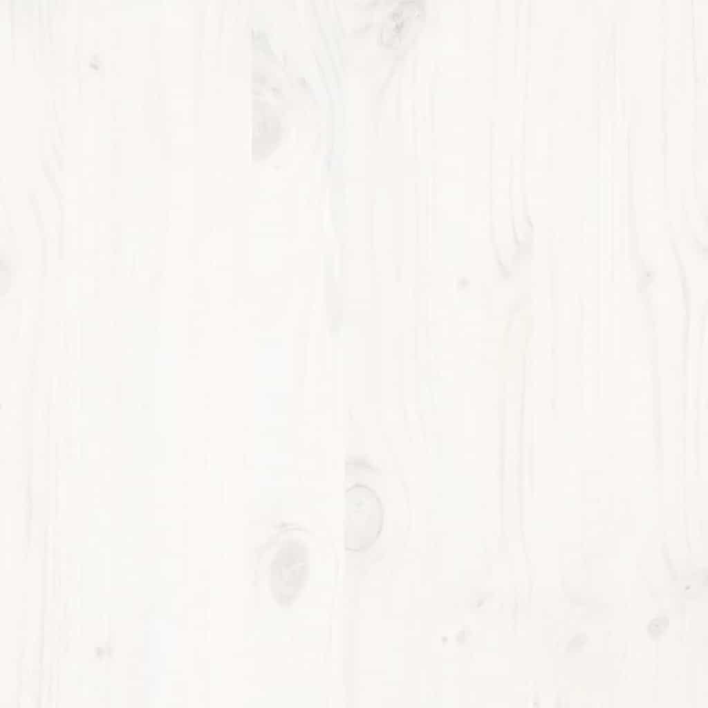 Bed Frame without Mattress White 100x200 cm Solid Wood Pine