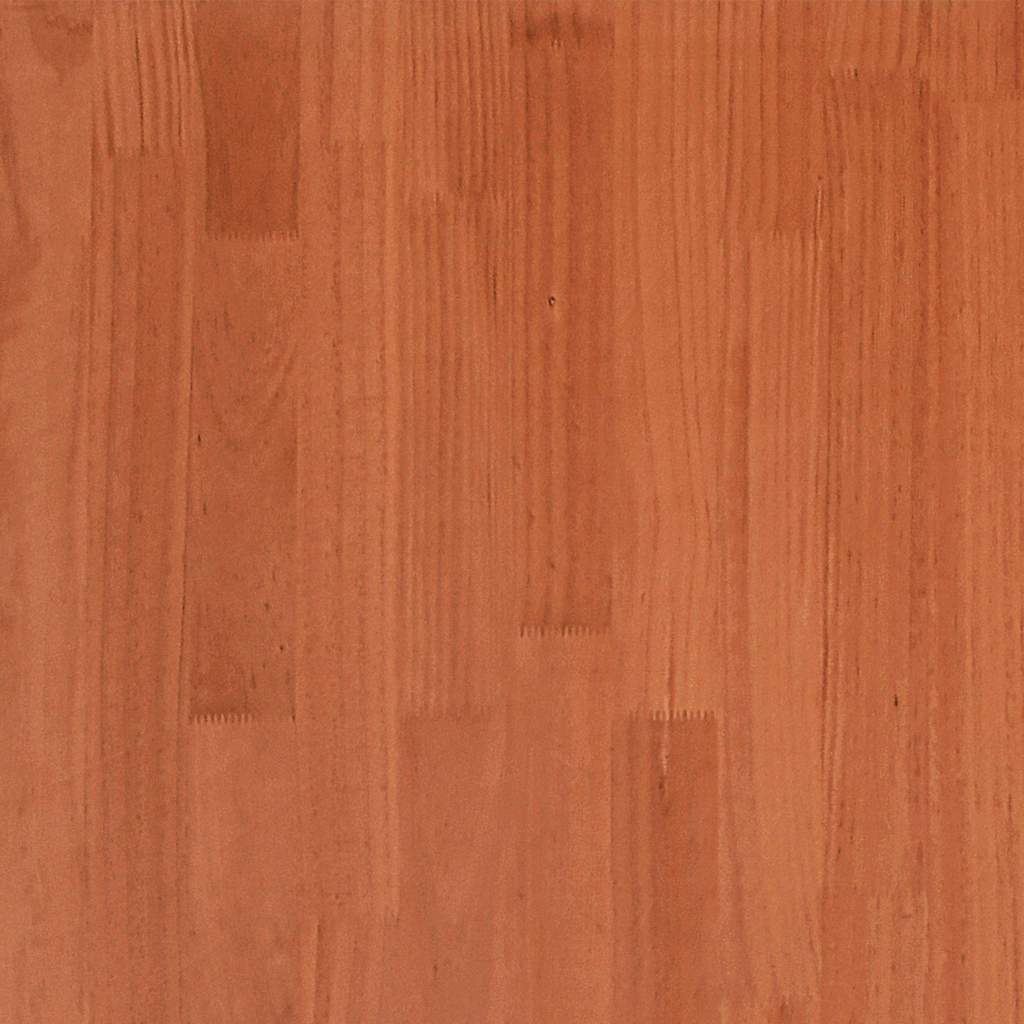 Bed Frame without Mattress Wax Brown 135x190 cm Double Solid Wood Pine