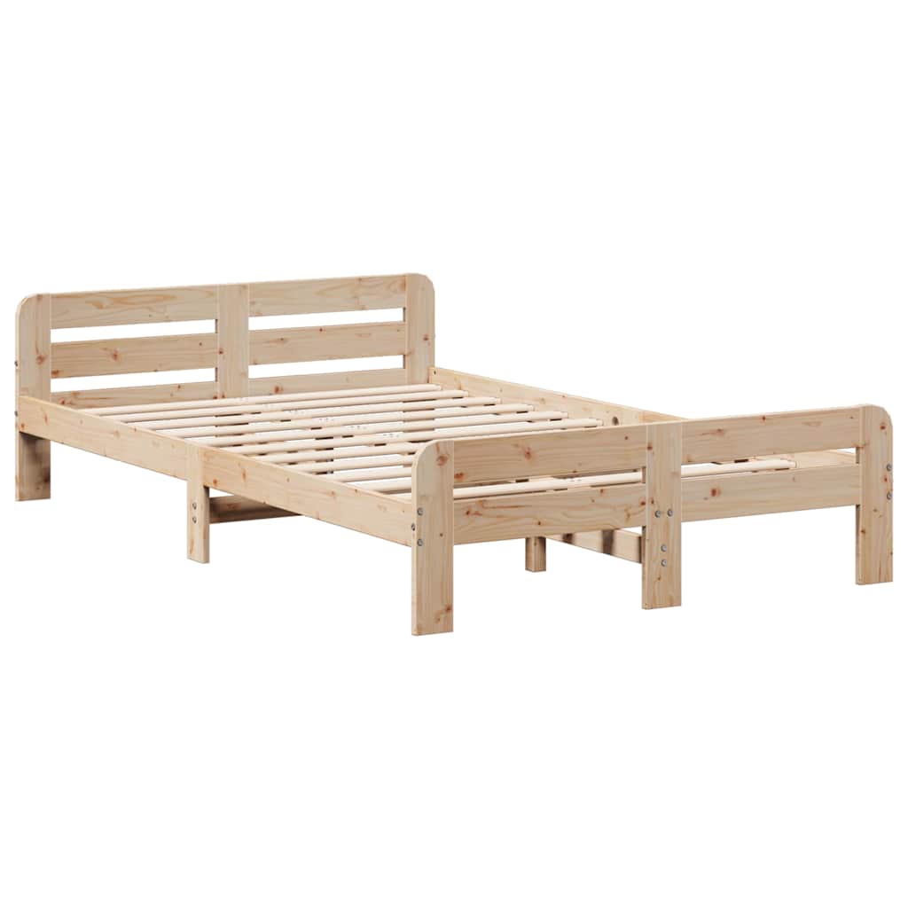 Bed Frame | Natural | Solid pinewood | Small Double | Bed Frame