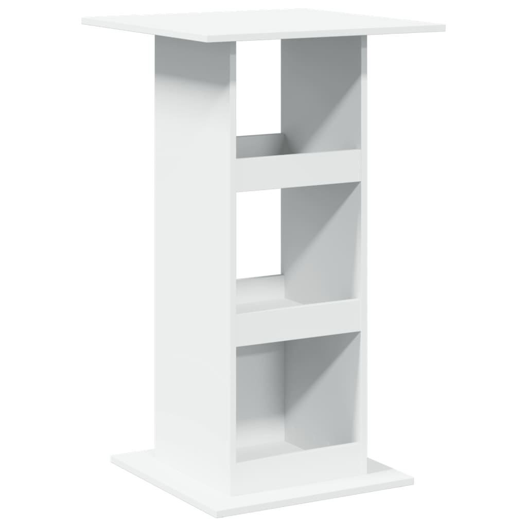 vidaXL Bar Table with Storage White 60x60x102 cm Engineered Wood